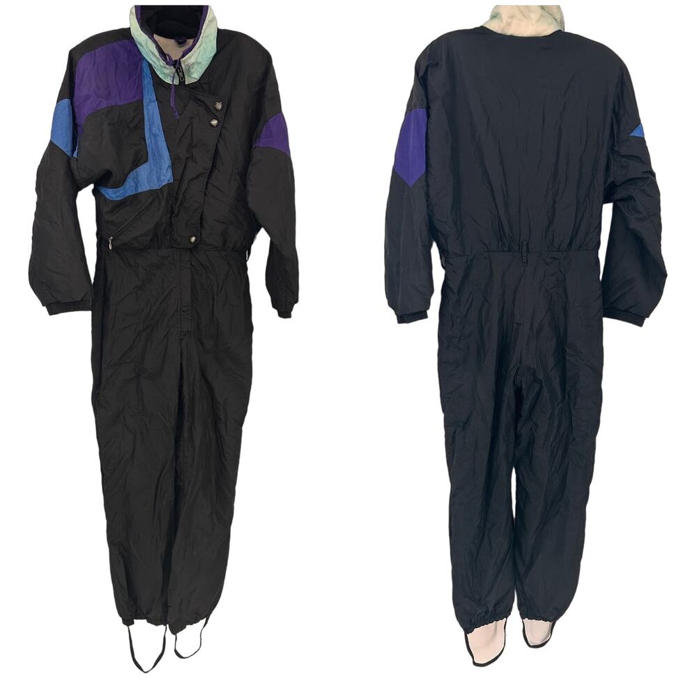 Serac Vintage 80/s Nylon Retro Ski Suit Size 10